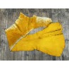 Flanc de vache – Cuir jaune moutarde – Tannage minéral – Souple & élastique - 2ᵉ choix - Cuir en Stock