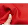 Flanc de vache – Cuir ROUGE MAT – Tannage minéral – Souple & élastique - 2ᵉ choix - Cuir en Stock