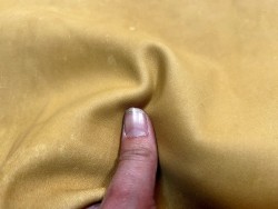 Flanc de vache – Cuir PAILLE MAT – Tannage minéral – Souple & élastique - 2ᵉ choix - Cuir en Stock