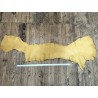Flanc de vache – Cuir PAILLE MAT – Tannage minéral – Souple & élastique - 2ᵉ choix - Cuir en Stock