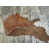 Flanc de vache – Cuir NOISETTE MAT – Tannage minéral – Souple & élastique - 2ᵉ choix - Cuir en Stock