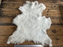Peau de mouton lainé beige - CHOIX ÉCART - S - Cuir en Stock