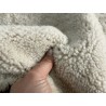 Peau de mouton lainé beige - CHOIX ÉCART - T - Cuir en Stock