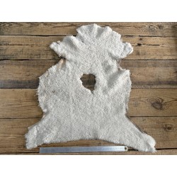 Peau de mouton lainé beige - CHOIX ÉCART - T - Cuir en Stock