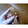 Bande de cuir velours - BRUN LIEGE- Cuir en Stock