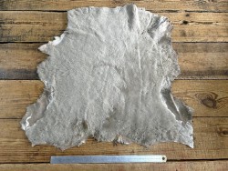 Peau de mouton lainé DOUBLE FACE TAUPE - Cuir en Stock