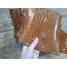 Peau de cuir de crocodile véritable - Brun - Cuir en Stock