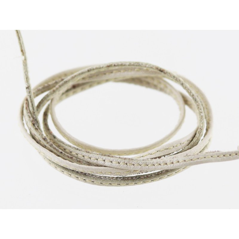 lanière de cuir surpiqué blanc ivoire lacet sangle cuir en stock lanière de cuir surpiqué blanc ivoire lacet sangle cuir en stock