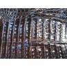 Peau de cuir de crocodile véritable - Café - Cuir en Stock
