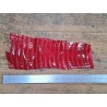 Cuir de crocodile véritable - rouge - maroquinerie bijoux - Cuir en stock