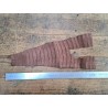 Queue de crocodile - Marron mat - Cuir en Stock