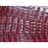 Queue de crocodile nuancée - Pourpre - Cuir en Stock