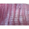 Queue de crocodile - Bordeaux mat - Cuir en Stock