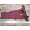 Queue de crocodile - Bordeaux mat - Cuir en Stock