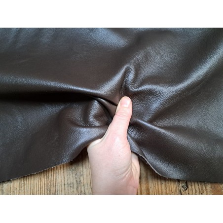 Demi-peau de cuir de veau - Chocolat - A - Cuirenstock