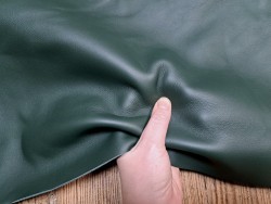 demi peau de cuir de veau - vert anglais - cuirenstock