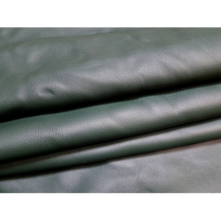 demi peau de cuir de veau - vert anglais - Cuirenstock