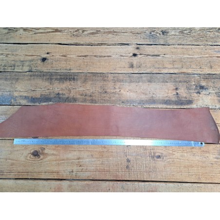 Bande de collet tannage végétal - Brun - Cuir en Stock