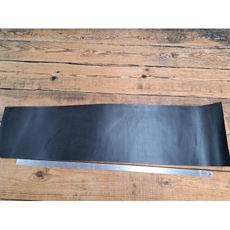 Bande de collet tannage végétal lisse - Noir/Bordeaux