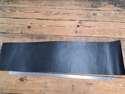 Bande de collet tannage végétal lisse - Noir/Bordeaux