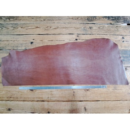 Morceau de collet tannage végétal grainé - Auburn - Cuirenstock