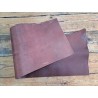 Morceau de collet tannage végétal - Acajou - Cuir en Stock