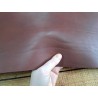 Morceau de collet tannage végétal - Acajou - Cuir en Stock