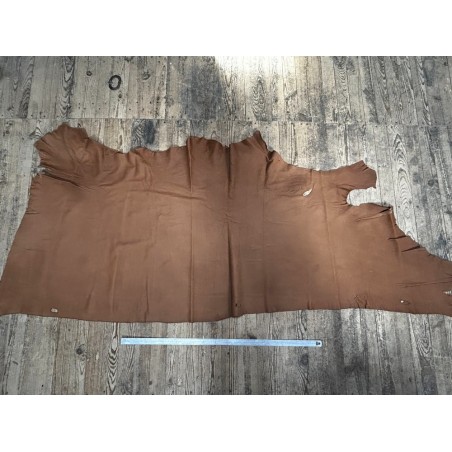 Bande de cuir de vache CARAMEL – 200 × 70 cm – Cuir fin 0,8/0,9 mm - Cuir en Stock