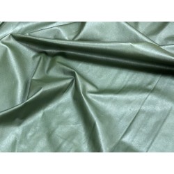 Bande de cuir de vache vert forêt – 200 × 70 cm – Cuir fin 0,8/0,9 mm - Cuir en Stock