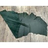 Bande de cuir de vache vert forêt – 200 × 70 cm – Cuir fin 0,8/0,9 mm - Cuir en Stock
