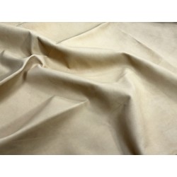 Bande de cuir de vache BEIGE MAT – 200 × 70 cm – Cuir fin 0,8/0,9 mm - Cuir en Stock