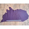 Demi-peau de cuir de taurillon - Prune mat - Cuir en Stock