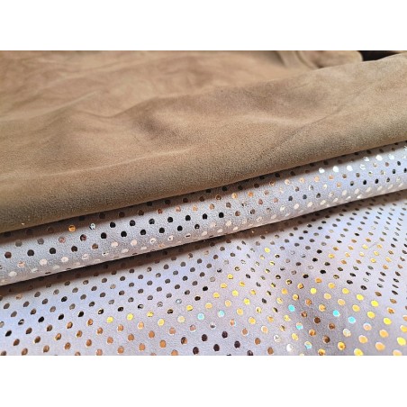 Lot de 2 peaux - Cuir d'agneau et de chèvre - A - Cuir en Stock