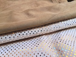 Lot de 2 peaux - Cuir d'agneau et de chèvre - A - Cuir en Stock