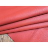 Morceau de cuir de taurillon - gros grain - orange potimarron - cuirenstock