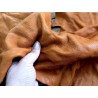 Chutes de cuir de vache brun orangé - maroquinerie - Cuir en Stock