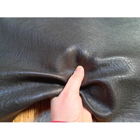 Mouton crispé - Chocolat noir - Vêtement ou maroquinerie - Cuirenstock