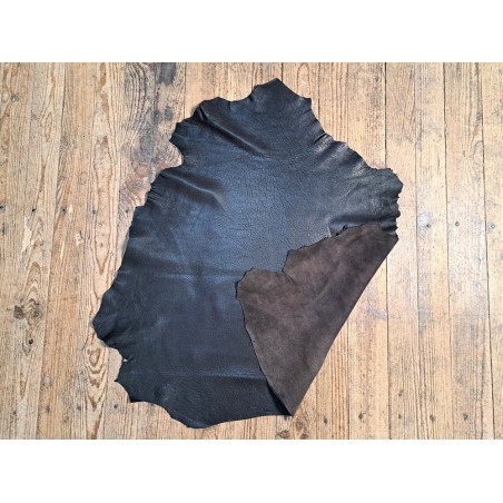 Mouton crispé - Chocolat noir - Vêtement ou maroquinerie - Cuirenstock