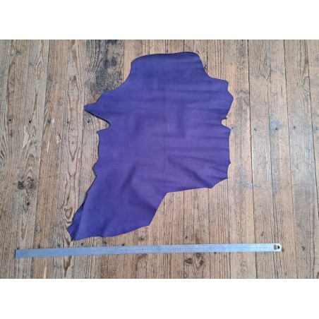 Chèvre - Violet - maroquinerie - Cuir en Stock