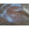 Peau de veau velours effet grain girafe - TAUPE - Cuir en Stock
