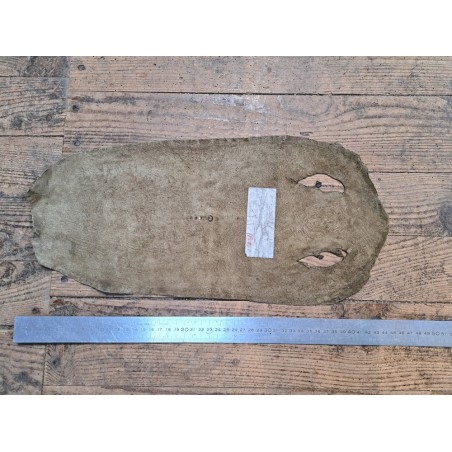 Peau de cuir de galuchat véritable - Kaki - Cuir en Stock