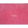 Peau de galuchat - perle centrale - cuir exotique - framboise - Cuir en Stock