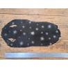 Peau unique de galuchat - N°8 - Etoiles Noir/argent - Cuir en Stock