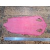 Peau de galuchat - perle centrale - cuir exotique - rose - Cuirenstock