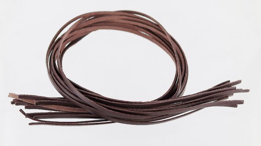 lacets en cuir lanières Cuir en Stock couleur naturelle brun