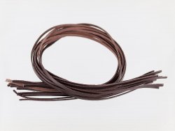 lacets en cuir lanières Cuir en Stock couleur naturelle brun