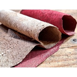 lot cabillaud - rouge foncé nacré/sable - cuirenstock