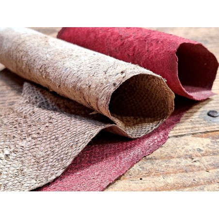 lot cabillaud - rouge foncé nacré/sable - cuirenstock