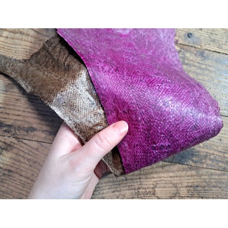 lot cabillaud - violet/taupe - cuirenstock