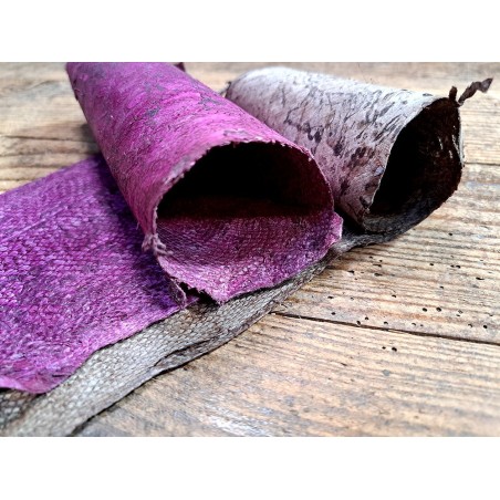 lot cabillaud - violet/taupe - cuirenstock